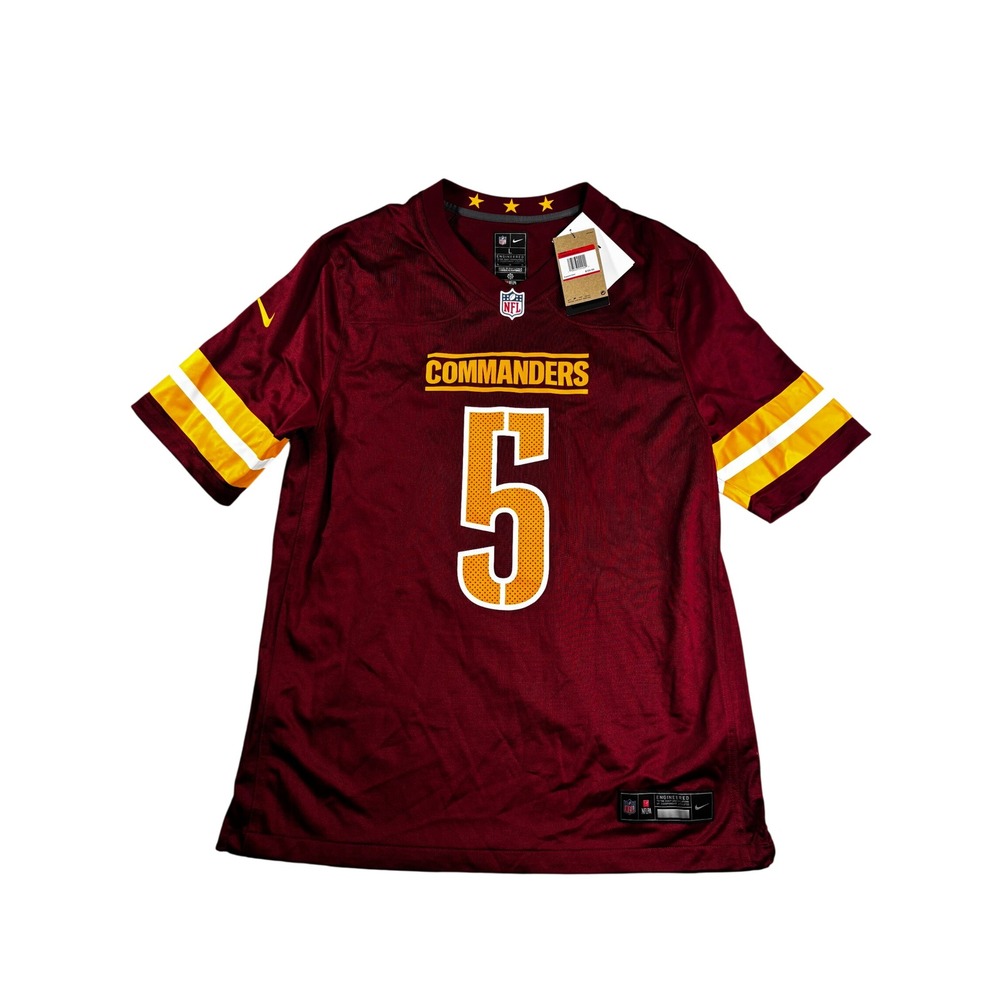 Nike Jayden Daniels Washington Commanders NFL Jersey Burgundy Gold Mens L NEW